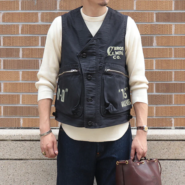 別注モデル / SPEED ENGINEER SLEEVELESS COAT / FRONTY SPL. 1923 / SULFIED DYED MILITARY MOLESKIN / BLACK