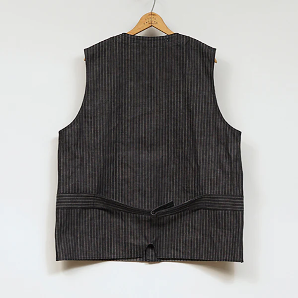 1930s FRENCH WORK VEST / INDIGO - Image 3