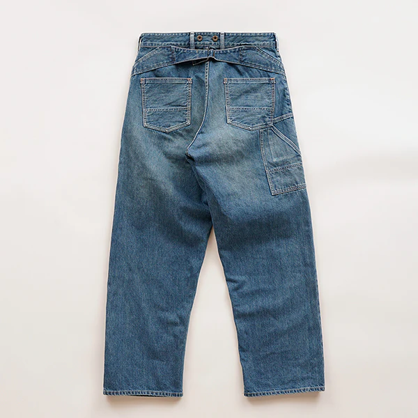 1930s US WORK PANT MIX DENIM / INDIGO - Image 2
