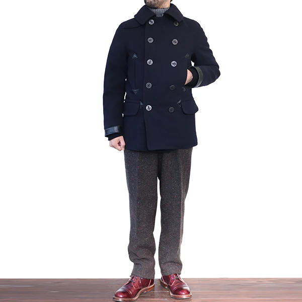 1940s U.S. NAVY PEA COAT / DARK NAVY - Image 9