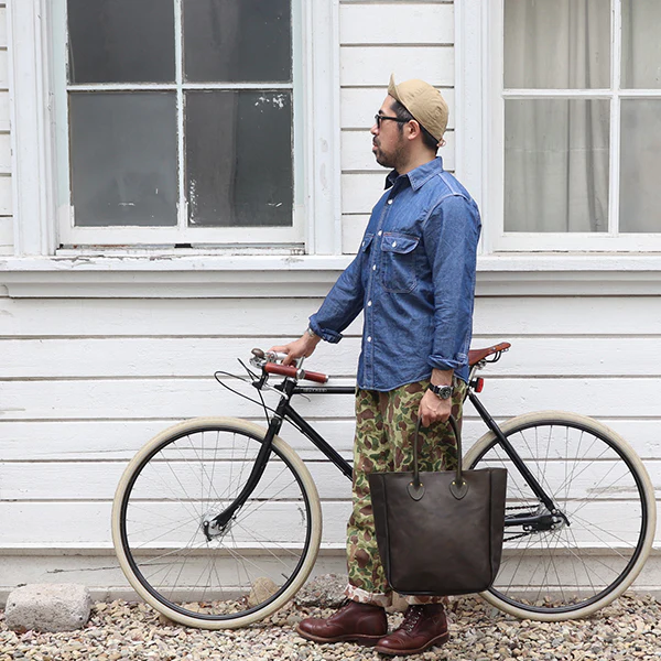 FOREMAN SHIRT / 7oz COTTON LINEN CHAMBRAY - Image 12