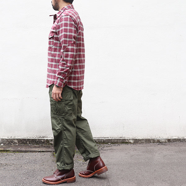 SAG HARBOR / OUTDOOR SPORTS SHIRT / COTTON FLANNEL CHECK WITH A RAISED BACK - Image 7