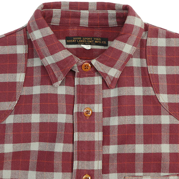 SAG HARBOR / OUTDOOR SPORTS SHIRT / COTTON FLANNEL CHECK WITH A RAISED BACK - Image 8