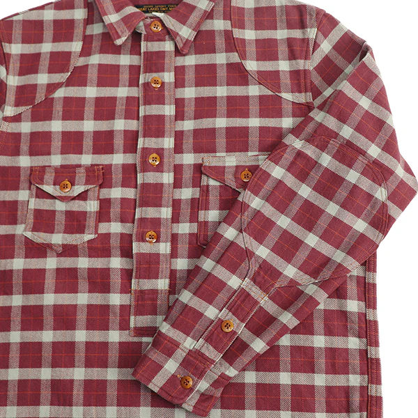 SAG HARBOR / OUTDOOR SPORTS SHIRT / COTTON FLANNEL CHECK WITH A RAISED BACK - Image 9