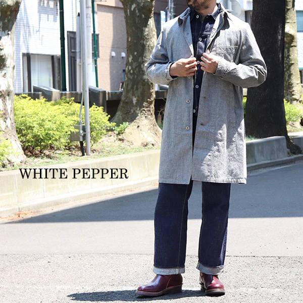 BALDWIN WORK COAT / GRAINED CHAMBRAY - Image 5