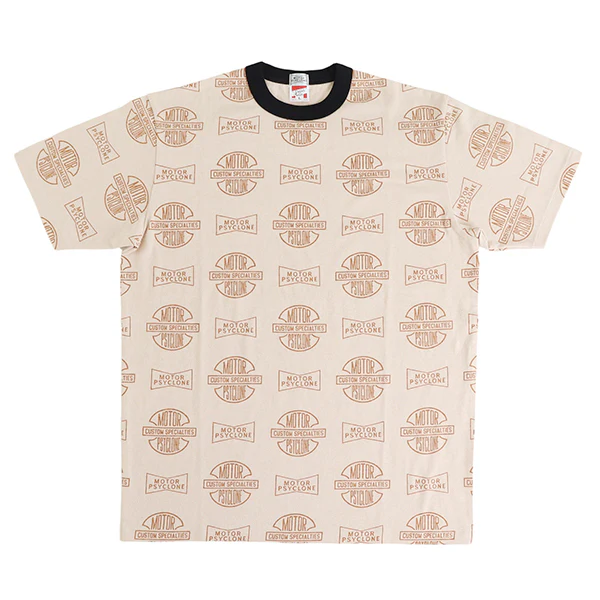 T-SHIRT / MOTOR PSYCLONE ALL OVER PRINT / VINTAGE STYLE MEDIUM WEIGHT JERSEY - Image 11
