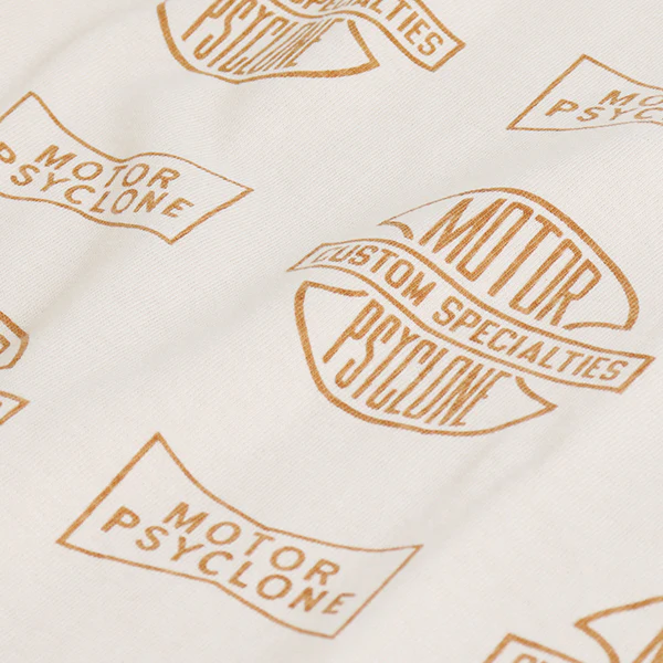 SET-IN LONG SLEEVE T-SHIRT / MOTOR PSYCLONE ALL OVER PRINT / VINTAGE STYLE MEDIUM WEIGHT JERSEY - Image 10
