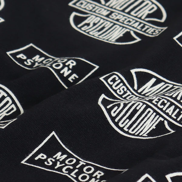 SET-IN LONG SLEEVE T-SHIRT / MOTOR PSYCLONE ALL OVER PRINT / VINTAGE STYLE MEDIUM WEIGHT JERSEY - Image 4