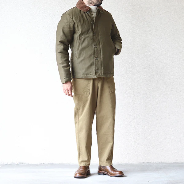 TYPE N-1 PLAIN MODEL / NAVY DEPARTMENT / JUNGLE CLOTH PARAFFIN COATING - Image 3