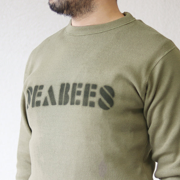 CONSTRUCTION BATTALION / CREW NECK TYPE LONG SLEEVE UNDER WEAR / ALPHA GREEN - Image 4