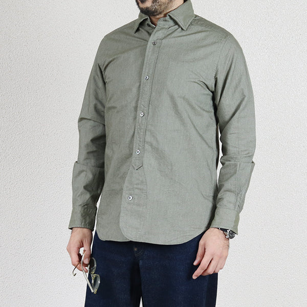 BRITISH OFFICERS SHIRT / DARK GREEN