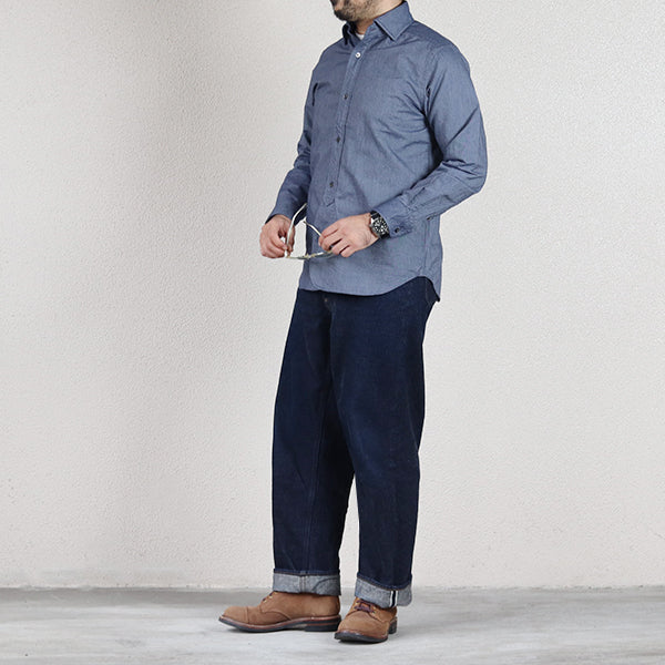 BRITISH OFFICERS SHIRT / NAVY - Image 3