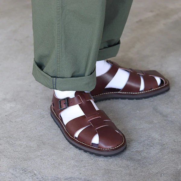 LEATHER GURKHA SANDAL - Image 15