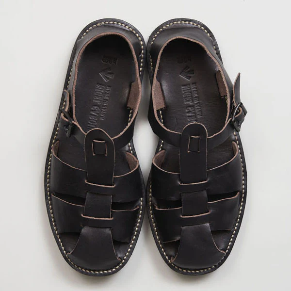 LEATHER GURKHA SANDAL - Image 3