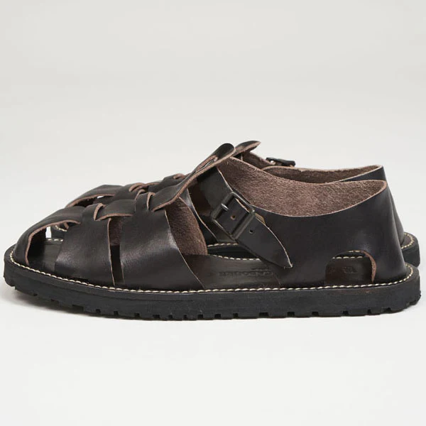 LEATHER GURKHA SANDAL - Image 4