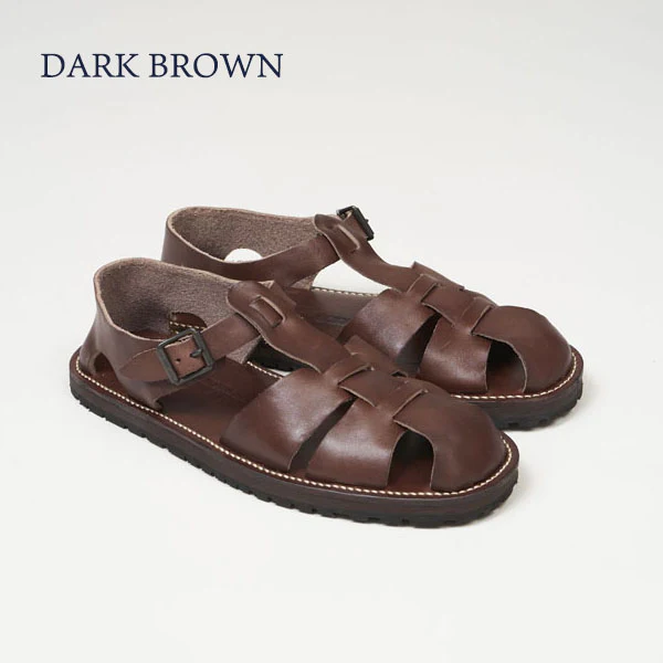 LEATHER GURKHA SANDAL - Image 6