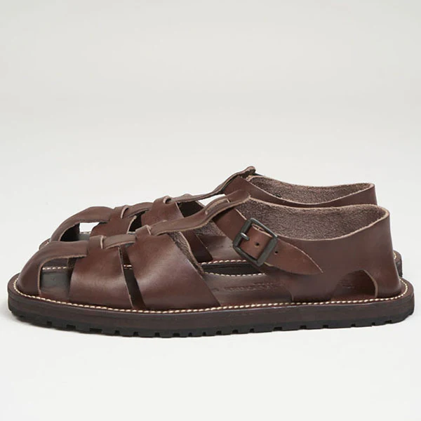 LEATHER GURKHA SANDAL - Image 8