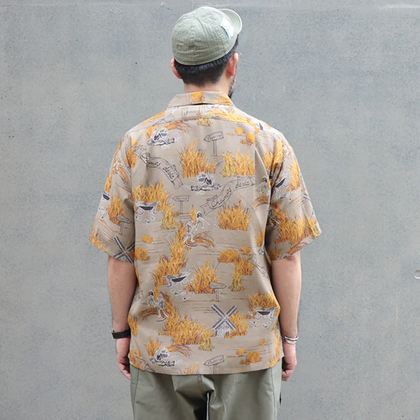 ALOHA SHIRT FARMER / KHAKI - Image 4