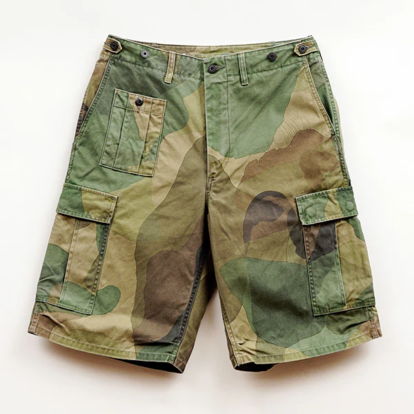 ARMY CARGO SHORTS FADE CAMO / GREEN - Image 2