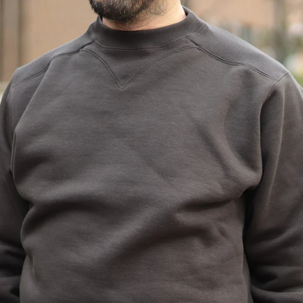 ATHLETIC SWEAT SHIRT / SPECIAL HEAVY WEIGHT FLEECE / JET BLACK - Image 5