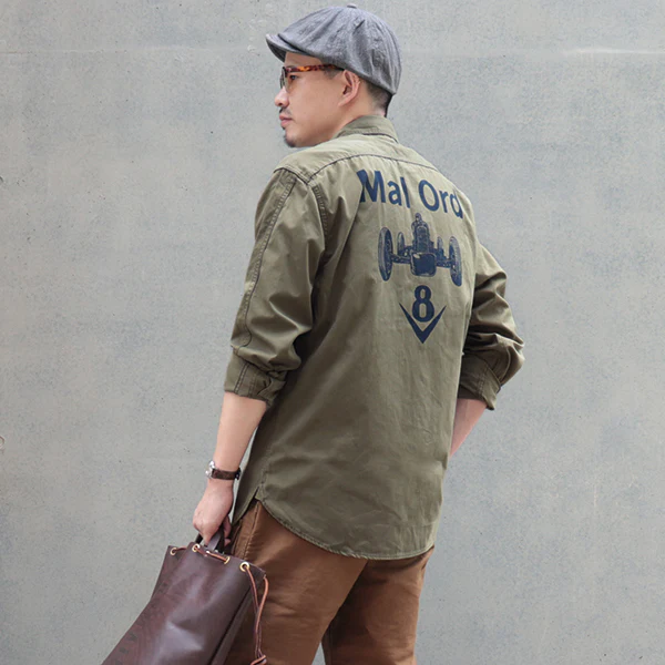 BLYSTONE MECHANIC SHIRT / MAL ORD / LIGHT KHAKI OLIVE