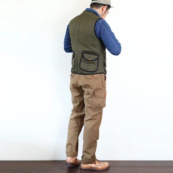 BRIDGEPORT / OUTDOOR STYLE HUNTING VEST / OLIVE GRAIN - Image 11