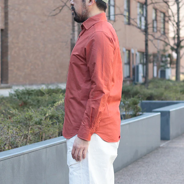 BRITISH OFFICERS SHIRT/ 2026SS MODEL / ORANGE - Image 3