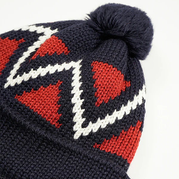 CREW BOBBLE HAT / NAVY - Image 3