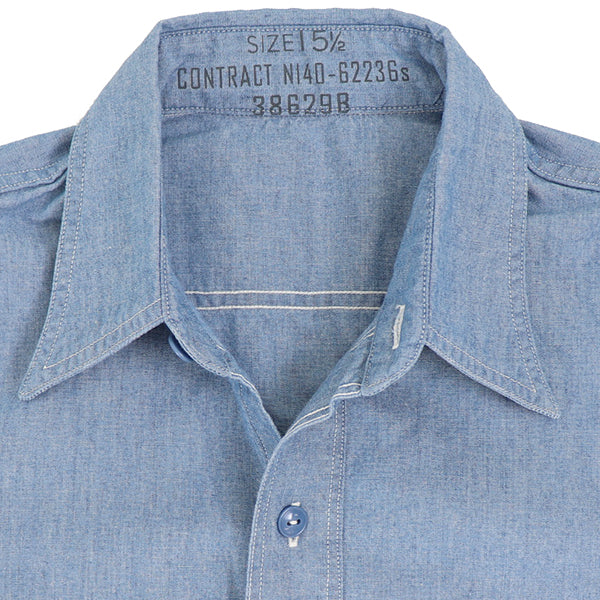 USN CHAMBRAY SHIRT / BLUE - Image 9