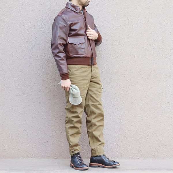 TYPE A-2 / EASTMAN MODEL / HORSEHIDE / SEAL BROWN / MADE IN UK / FLIGHT JACKET - Image 12