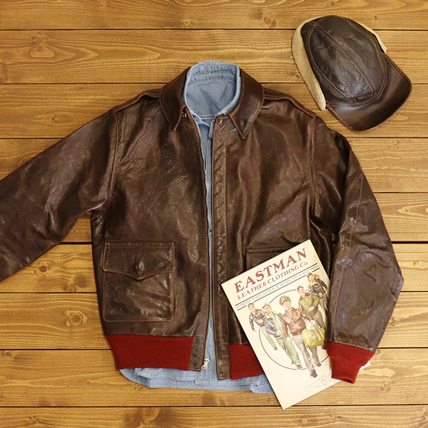 TYPE A-2 / .50CAL COLLECTION VINTAGE FINISH / HORSE HIDE / SEAL BROWN / MADE IN UK / FLIGHT JACKET - Image 11