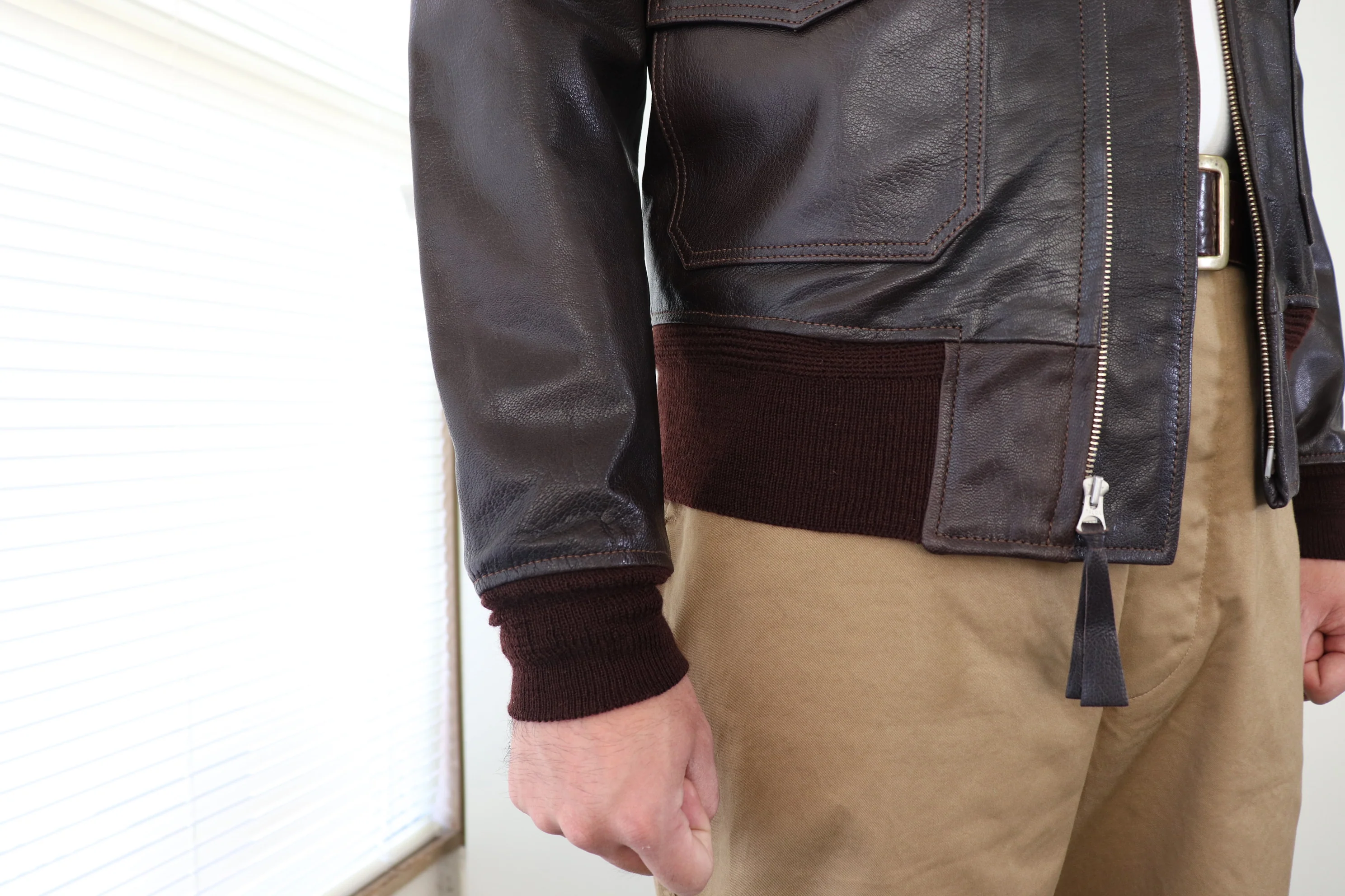 TYPE G-1 / EASTMAN MODEL / GOATSKIN / DARK BROWN / MADE IN UK / FLIGHT JACKET - Image 12
