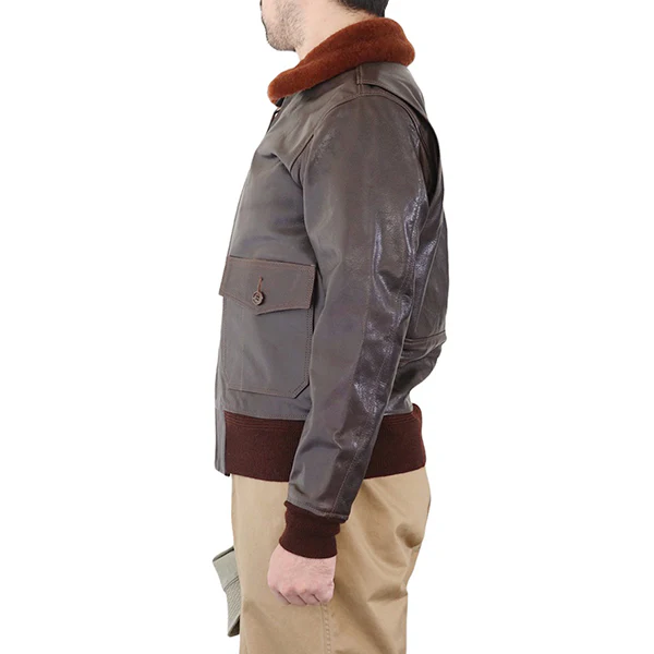 TYPE G-1 / EASTMAN MODEL / GOATSKIN / DARK BROWN / MADE IN UK / FLIGHT JACKET - Image 3