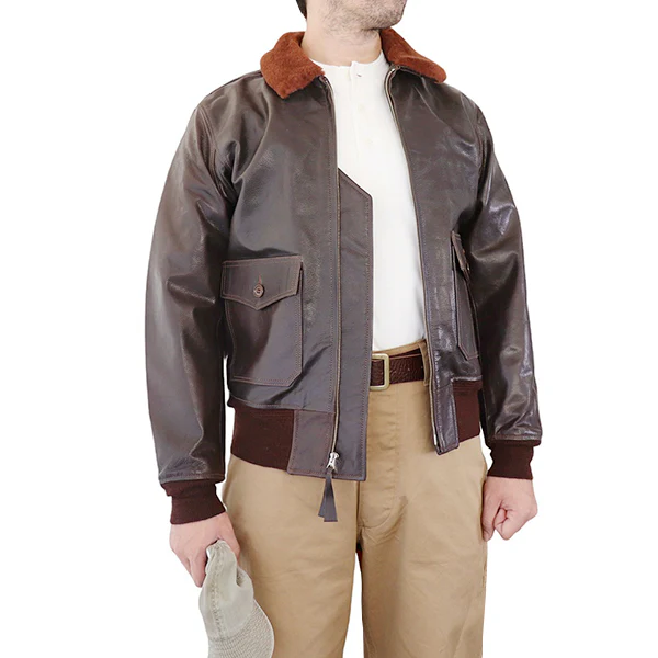 TYPE G-1 / EASTMAN MODEL / GOATSKIN / DARK BROWN / MADE IN UK / FLIGHT JACKET - Image 4