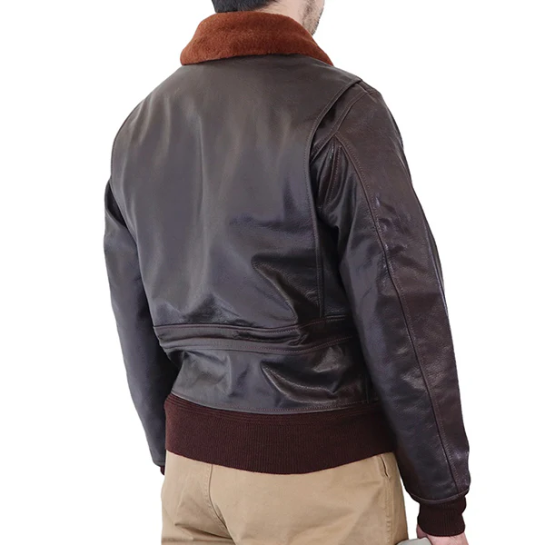 TYPE G-1 / EASTMAN MODEL / GOATSKIN / DARK BROWN / MADE IN UK / FLIGHT JACKET - Image 6