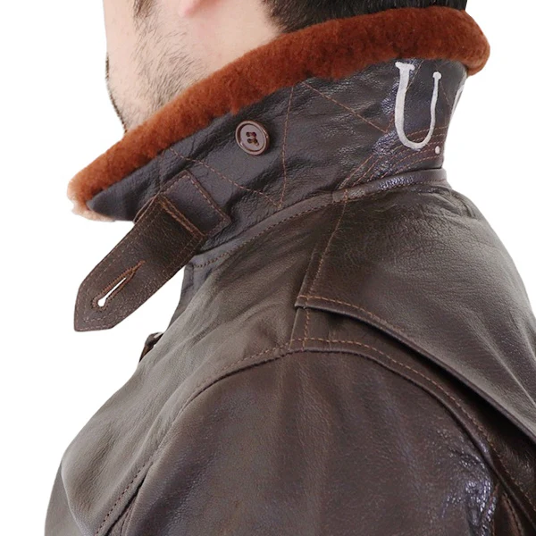 TYPE G-1 / EASTMAN MODEL / GOATSKIN / DARK BROWN / MADE IN UK / FLIGHT JACKET - Image 8