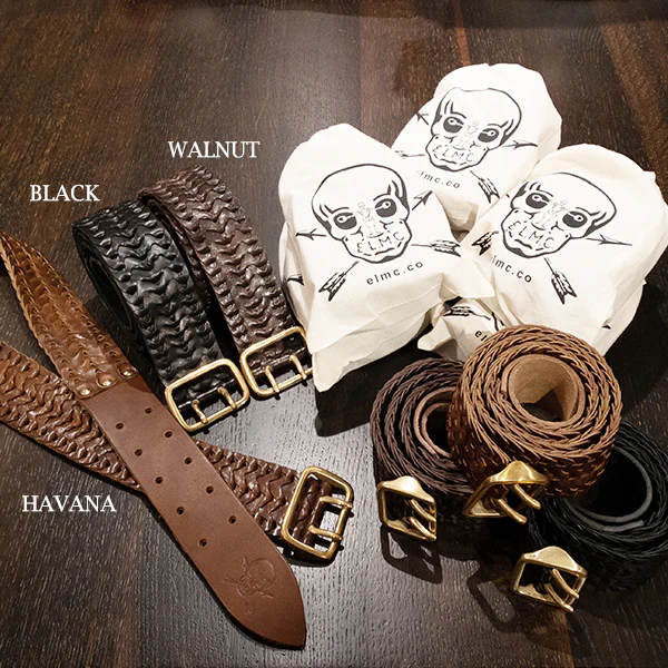 LINK BELT / HORSE HIDE / BLACK / MADE IN UK - Image 11