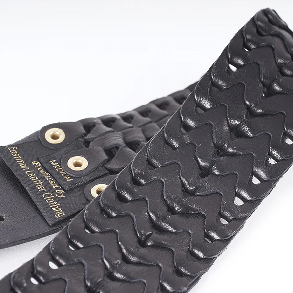 LINK BELT / HORSE HIDE / BLACK / MADE IN UK - Image 7