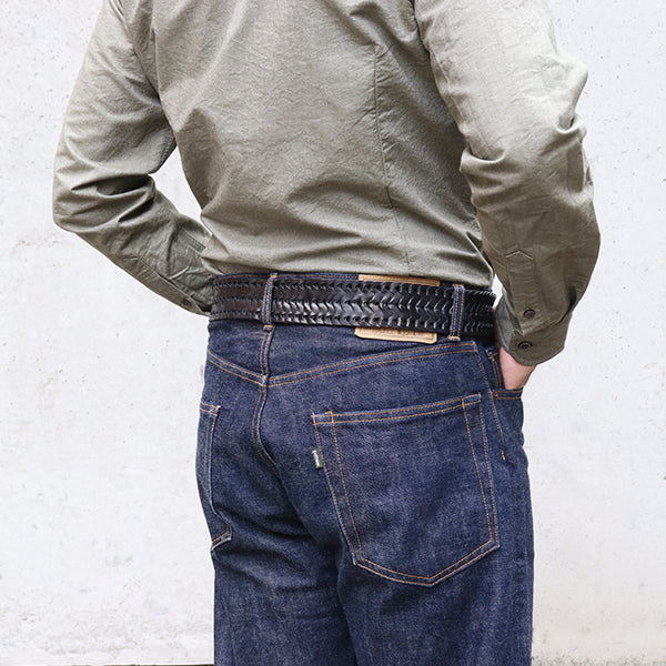 LINK BELT / HORSE HIDE / BLACK / MADE IN UK - Image 9