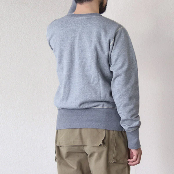 CREW NECK SWEAT SHIRT / GRAY - Image 3