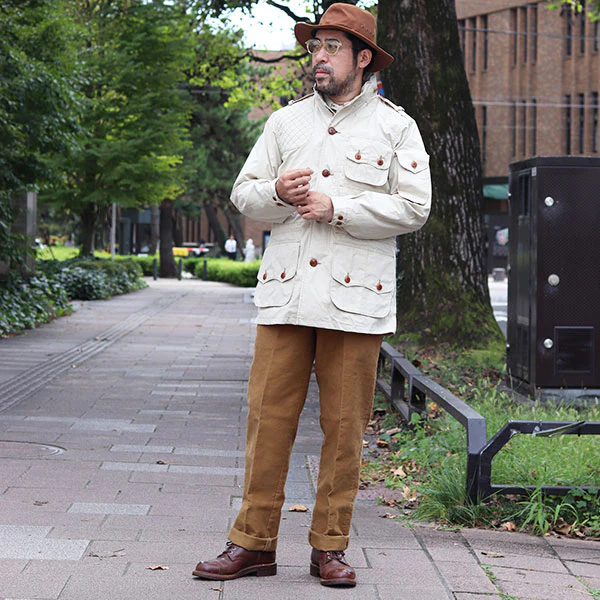 EXPLORER JACKET / OUTDOOR STYLE EXPLORATION CLOTHING / YARN-DYED DESERT IVORY - Image 4
