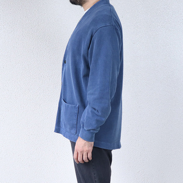 SALE / FADED SWEAT CARDIGAN / PIGMENT DYE - Image 13