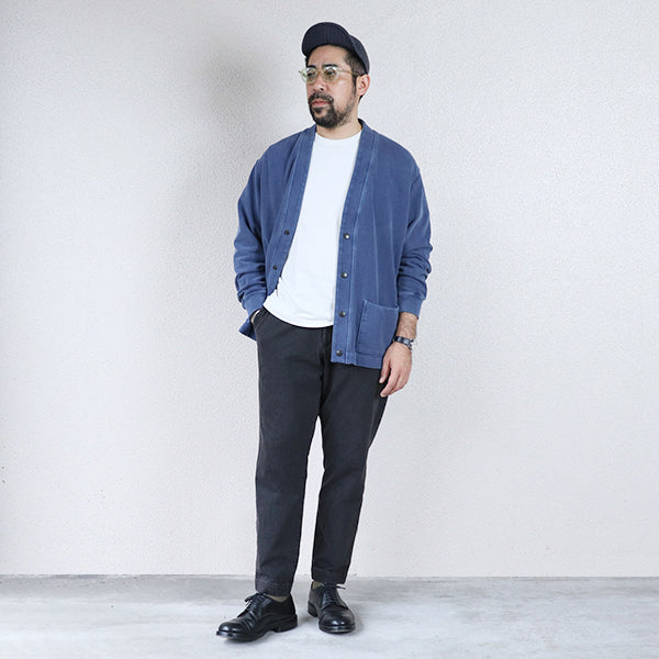 SALE / FADED SWEAT CARDIGAN / PIGMENT DYE - Image 15