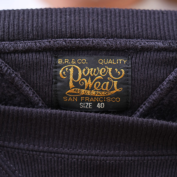 FREEDOM SLEEVE DOUBLE V SWEAT SHIRT / SPECIAL HEAVY WEIGHT FLEECE / JET NAVY - Image 8