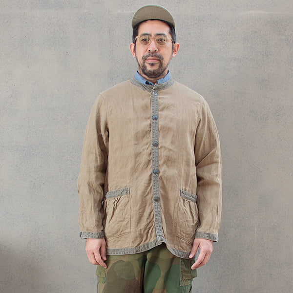 FRENCH WORK JACKET / LINEN PIN OX - Image 9