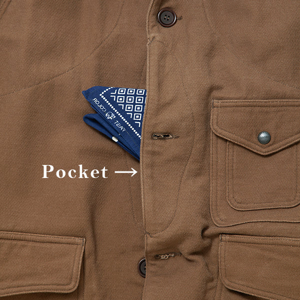GAME JACKET / HUNTING DOBBY CLOTH / BROWN - Image 9