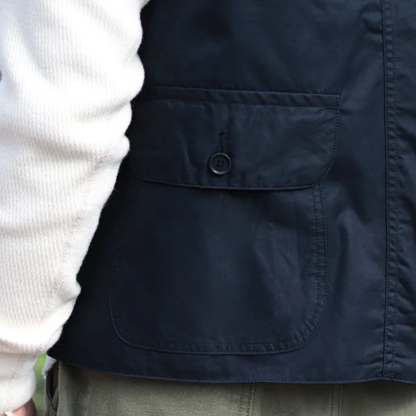 GAME VEST / HIGH DENSITY COTTON GABARDINE / MIDNIGHT NAVY - Image 11