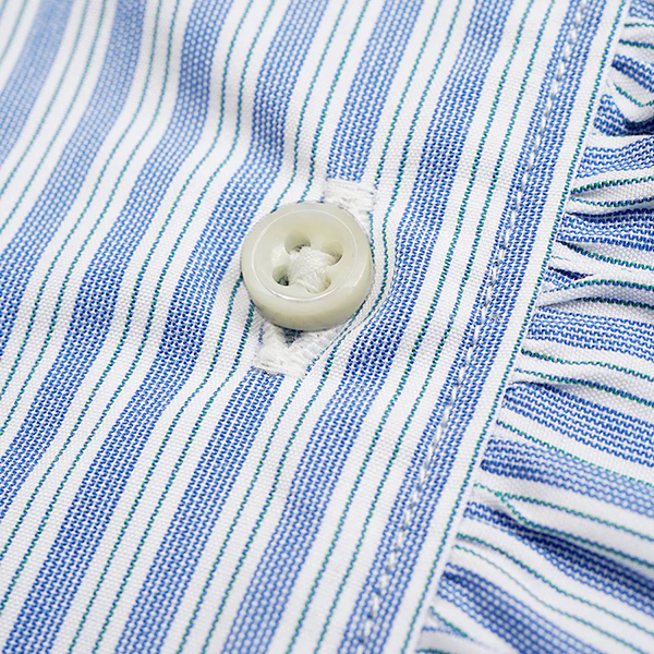 GATHER COLLAR BLOUSE STRIPE - Image 15