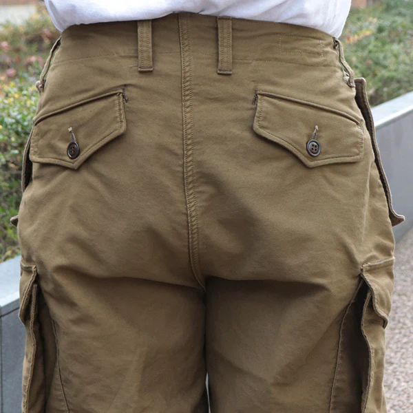 GROUND CREW TROUSERS / MILITARY MOLESKIN / KHAKI BEIGE - Image 7