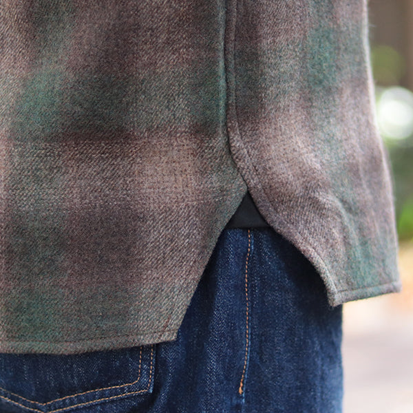 HIGHBALLER LOGGER SHIRT / BROWN × KHAKI × BEIGE - Image 8